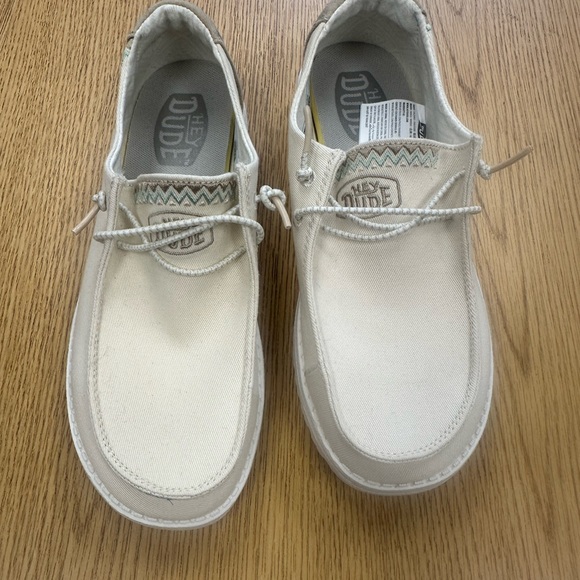 Hey Dude Wendy Tempe Gypsum Stretch Size 8 - Picture 1 of 7